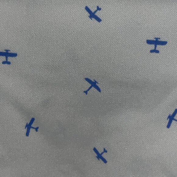 BONOBOS Airplane Print Nylon & Spandex Long Sleeve Button Shirt EUC  XL SLIM FIT - Picture 2 of 13